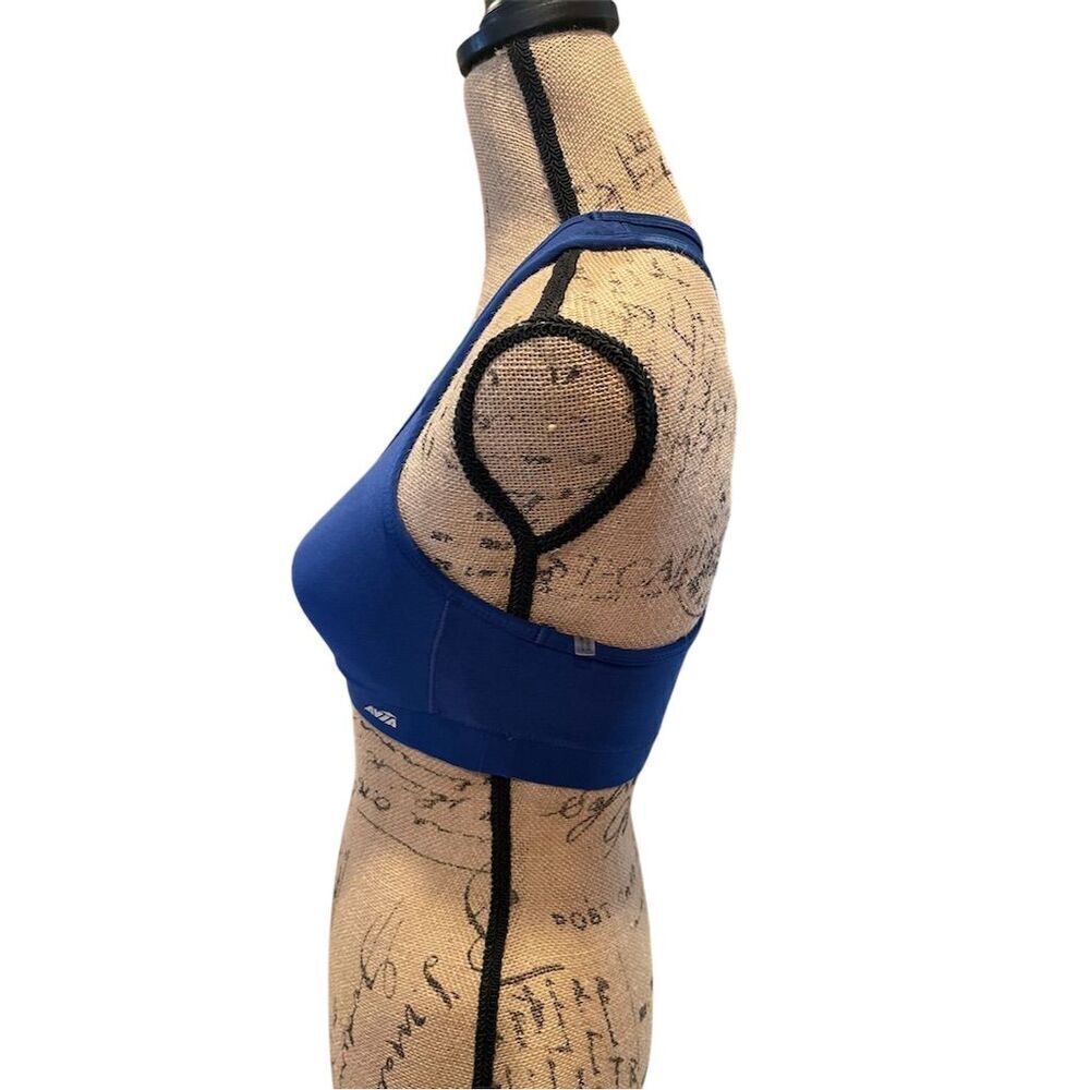 *3/$15 Avia Women's Medium Blue Sports Bra Racerback Yoga Running Fitness - Picture 4 of 7